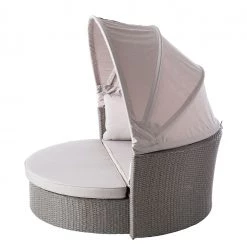 Salon de jardin modulable Soller - Tissu / Polyrotin - Gris clair / Gris -Poêles Soldes 1000118226 060 GALLERYIMAGES P000000001000118226