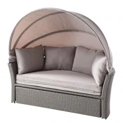 Salon de jardin modulable Soller - Tissu / Polyrotin - Gris clair / Gris -Poêles Soldes 1000118226 090 GALLERYIMAGES P000000001000118226