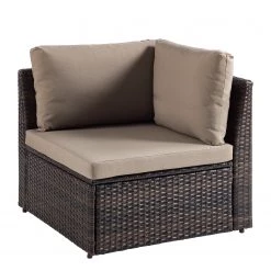 Jardi Fauteuil d’angle Paradise Lounge - Polyrotin / Nylon - Marron / Beige