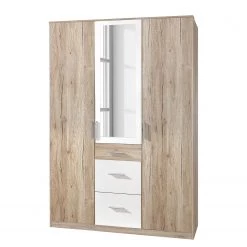 Wimex Armoire Joker III - Imitation chêne de San Remo / Blanc