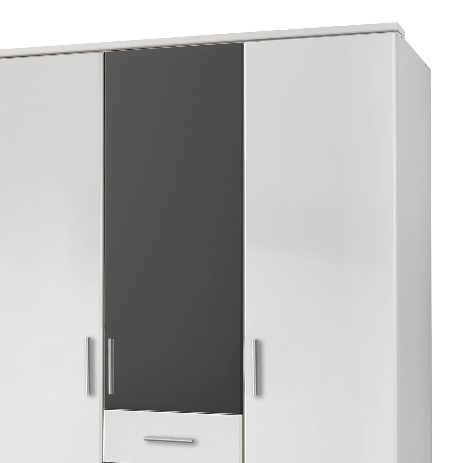 Wimex Armoire Joker II - Blanc / Graphite 5 Wimex Armoire Joker II - Blanc / Graphite – Image 3