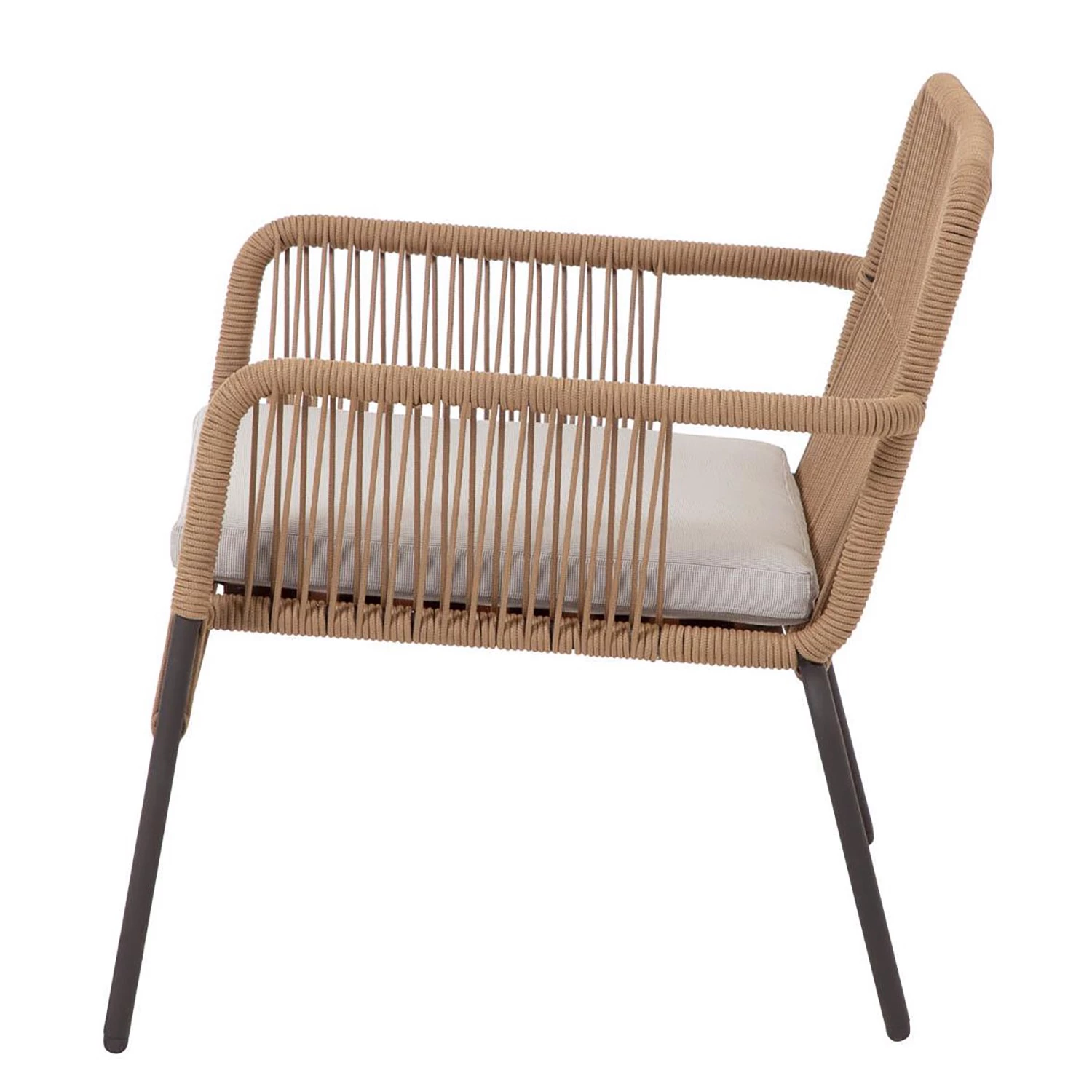 Julià Grup Chaise de jardin Samantha - Acier / Polyester - Beige / Gris 7 Julià Grup Chaise de jardin Samantha - Acier / Polyester - Beige / Gris – Image 5