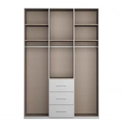 Rauch Orange Armoire à portes battantes Fly II - Blanc / Gris - Blanc -Poêles Soldes 1000264773 210518 14090600059 DETAILS P000000001000264773