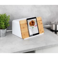 WENKO Boîte à pain Kubo - Polystyrène / Bambou - Blanc 12 WENKO Boîte à pain Kubo - Polystyrène / Bambou - Blanc -Poêles Soldes 1000274061 210618 14062400208 MOOD DETAILS P000000001000274061 mood