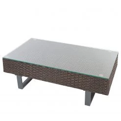 My Flair Canapé d’angle de jardin Wove (2 élém.) - Fer / Rotin - Gris -Poêles Soldes 1000276072 210702 10381000051 DETAILS P000000001000276072