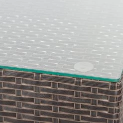 My Flair Canapé d’angle de jardin Wove (2 élém.) - Fer / Rotin - Gris -Poêles Soldes 1000276072 210702 10381000052 DETAILS P000000001000276072