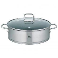 Elo Poêle de service Citrin - Argenté - Acier inoxydable - Ø 28 cm