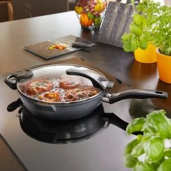 Stoneline Poêle Kelso - Aluminium - Anthracite - Diamètre : 28 cm -Poêles Soldes 1000279532 210804 08534000069 MOOD DETAILS P000000001000279532 mood