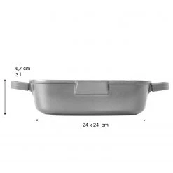 Stoneline Poêle carrée Kendleton - Largeur : 24 cm -Poêles Soldes 1000279533 210804 08533800019 SKETCH DETAILS P000000001000279533 sketch