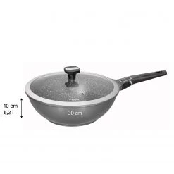 Stoneline Wok Loxley - Aluminium - Anthracite -Poêles Soldes 1000279571 210804 08565900672 SKETCH DETAILS P000000001000279571 sketch