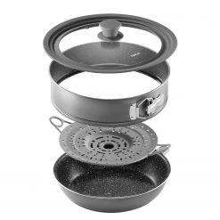 Stoneline Combiné multifonctions Livonia - Aluminium - Anthracite -Poêles Soldes 1000279577 210804 08564100618 DETAILS P000000001000279577