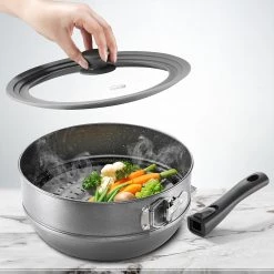 Stoneline Combiné multifonctions Livonia - Aluminium - Anthracite -Poêles Soldes 1000279577 210804 08564900634 MOOD DETAILS P000000001000279577 mood