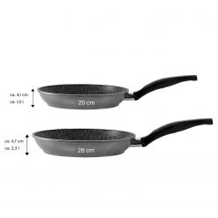 Stoneline Set de poêles Elron (2 éléments) - Aluminium - Anthracite -Poêles Soldes 1000279605 210804 08551800464 SKETCH DETAILS P000000001000279605 sketch