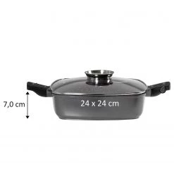Stoneline Poêle carrée Lucea - Largeur : 24 cm -Poêles Soldes 1000279643 210804 08542300323 SKETCH DETAILS P000000001000279643 sketch