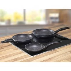 Stoneline Set de poêles Edmore (3 éléments) - Aluminium - Anthracite -Poêles Soldes 1000279646 210804 08542300310 MOOD DETAILS P000000001000279646 mood
