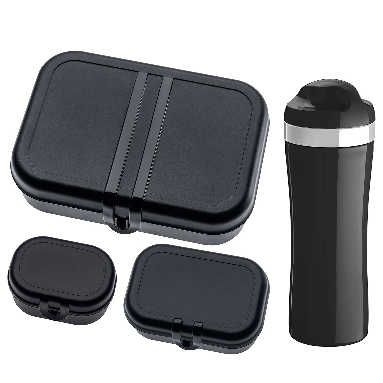 Koziol Lunchbox Pascal (4 éléments) - Matière plastique - Noir 3 Koziol Lunchbox Pascal (4 éléments) - Matière plastique - Noir