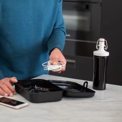 Koziol Lunchbox TO GO (3 éléments) - Matière plastique - Noir -Poêles Soldes 1000282776 210805 15490500029 MOOD DETAILS P000000001000282776 mood