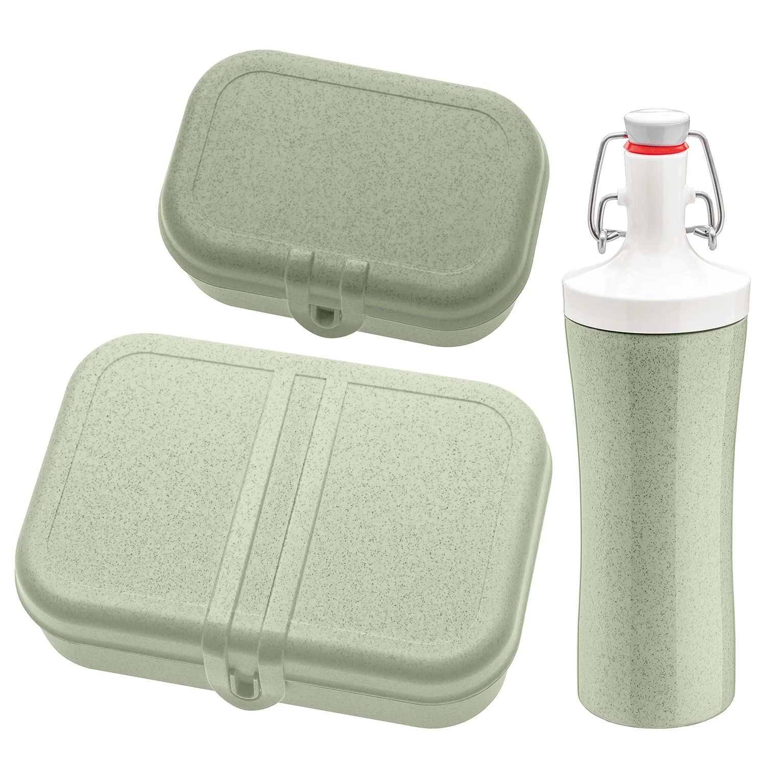 Koziol Lunchbox TO GO (3 éléments) - Matière plastique - Vert pâle 3 Koziol Lunchbox TO GO (3 éléments) - Matière plastique - Vert pâle