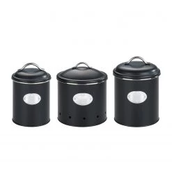 WENKO Boîtes Nero (lot de 3) - Aluminium - Noir