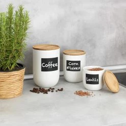 WENKO Boîte Waia - Silicone / Bambou - Blanc -Poêles Soldes 1000287232 210827 13305400678 DETAILS P000000001000287232