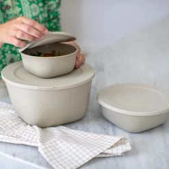 Koziol Boîte hermetique Connect Box Recycle - Polypropylène / Épicéa - Sable -Poêles Soldes 1000311362 211126 10373100169 MOOD DETAILS P000000001000311362 mood