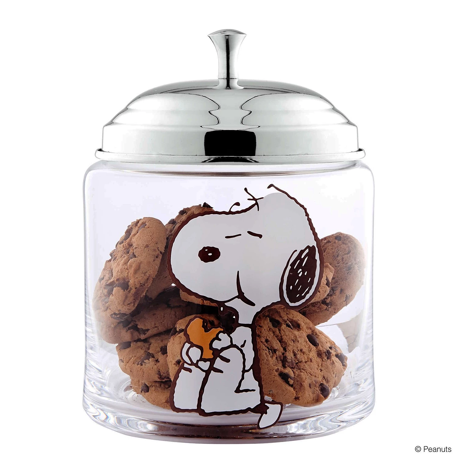 Butlers Boîte à biscuits PEANUTS - Verre / Acier inoxydable - Transparent / Argenté 5 Butlers Boîte à biscuits PEANUTS - Verre / Acier inoxydable - Transparent / Argenté – Image 3