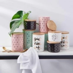 Butlers Boîte Zigzag QUEEN IT - Dolomite / Bambou / Silicone - Rosé / Or rose -Poêles Soldes 1000338626 220721 021 MOOD DETAILS P000000001000338626 mood