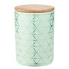 Butlers Boîte Zigzag QUEEN IT - Dolomite / Bambou / Silicone - Menthe / Doré -Poêles Soldes 1000338629 220721 010 IMAGE P000000001000338629