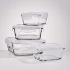 Butlers Boîte FIT FOR FOOD - Verre / Matière plastique / Silicone - Blanc - 17 x 8 cm -Poêles Soldes 1000338632 220721 020 MOOD DETAILS P000000001000338632 mood