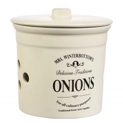 Butlers Pot à oignons MRS WINTERBOTTOM’S - Céramique - Crème
