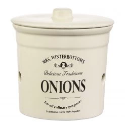 Butlers Pot à oignons MRS WINTERBOTTOM’S - Céramique - Crème -Poêles Soldes 1000338644 220721 030 DETAILS P000000001000338644