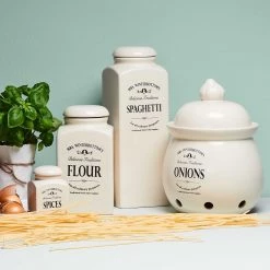 Butlers Pot à oignons MRS WINTERBOTTOM’S II - Céramique - Crème -Poêles Soldes 1000338645 220721 020 MOOD DETAILS P000000001000338645 mood