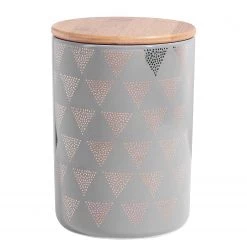 Butlers Boîte Triangle QUEEN IT - Dolomite / Bambou / Silicone - Gris / Doré