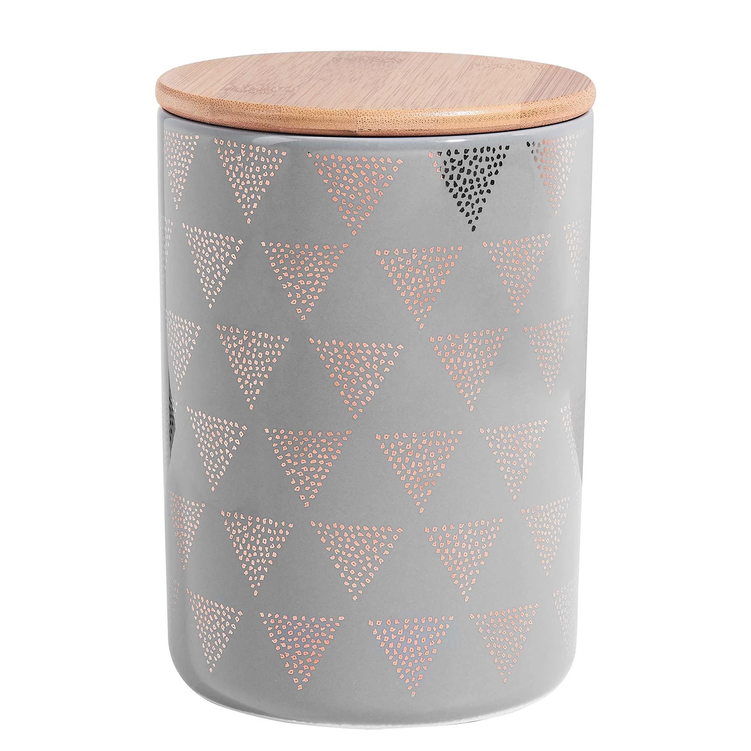 Butlers Boîte Triangle QUEEN IT - Dolomite / Bambou / Silicone - Gris / Doré 2 Butlers Boîte Triangle QUEEN IT - Dolomite / Bambou / Silicone - Gris / Doré