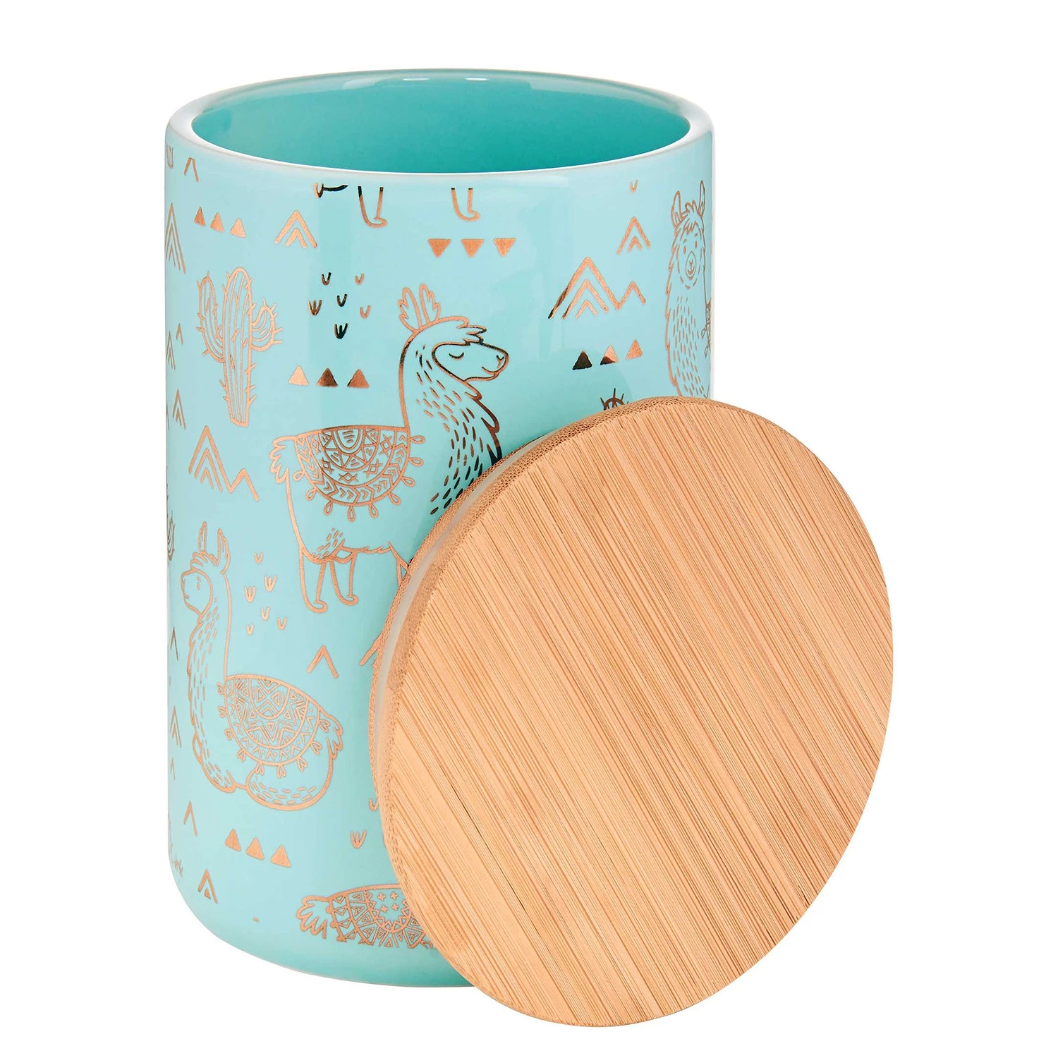 Butlers Boîte Lama QUEEN IT - Dolomite / Bambou / Silicone - Menthe / Doré 4 Butlers Boîte Lama QUEEN IT - Dolomite / Bambou / Silicone - Menthe / Doré – Image 2