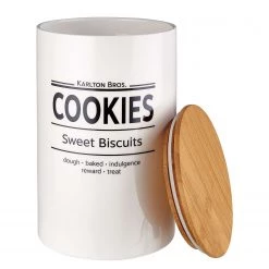 Butlers Boîte à provisions KARLTON BROS III - Bambou / Blanc -Poêles Soldes 1000338676 220721 030 DETAILS P000000001000338676