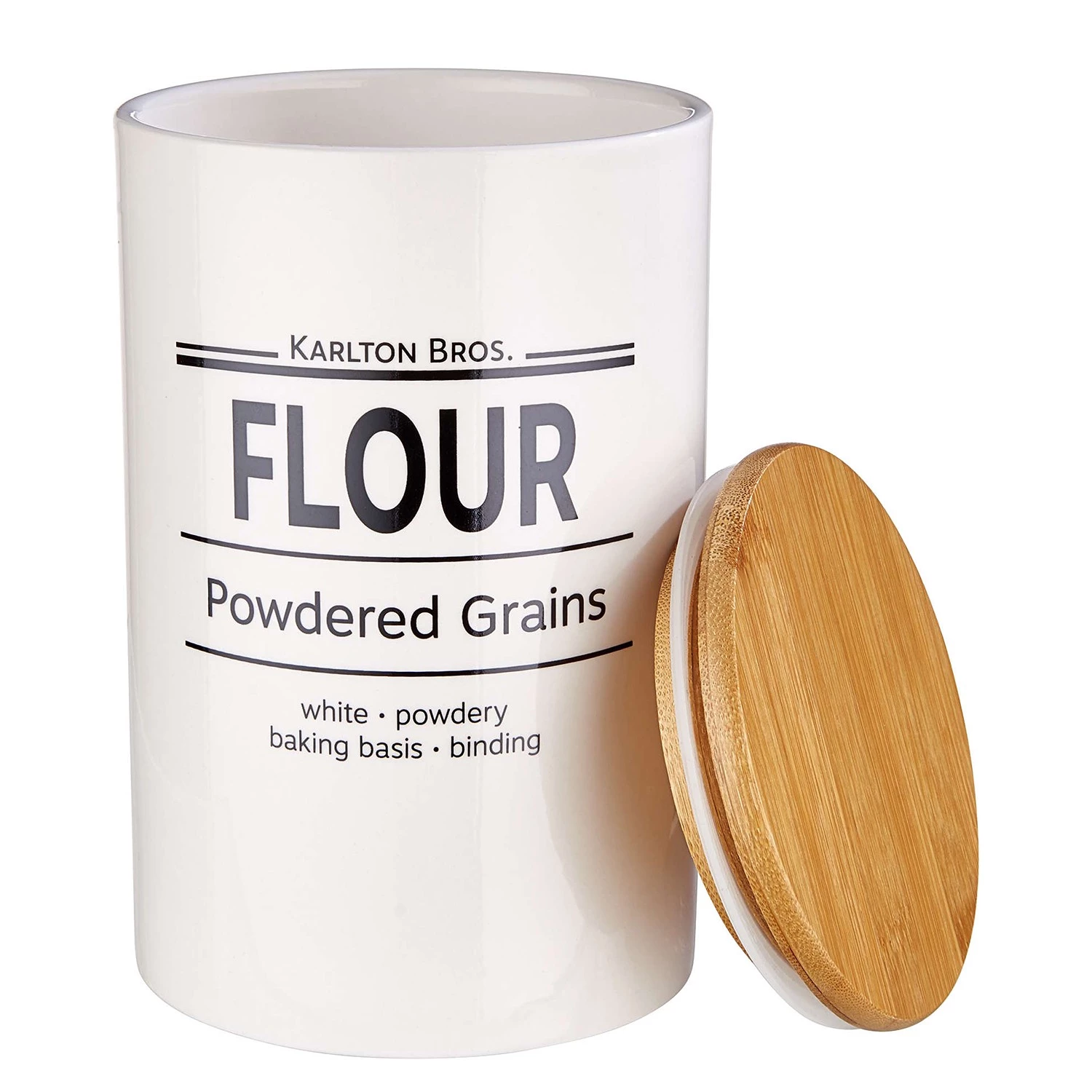 Butlers Boîte à provisions KARLTON BROS IV - Bambou / Blanc 6 Butlers Boîte à provisions KARLTON BROS IV - Bambou / Blanc – Image 4