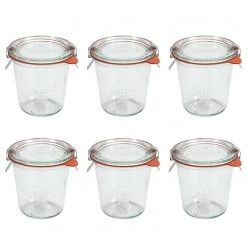 Butlers Verres de cuisson WECK II (lot de 6) - Verre transparent - Transparent