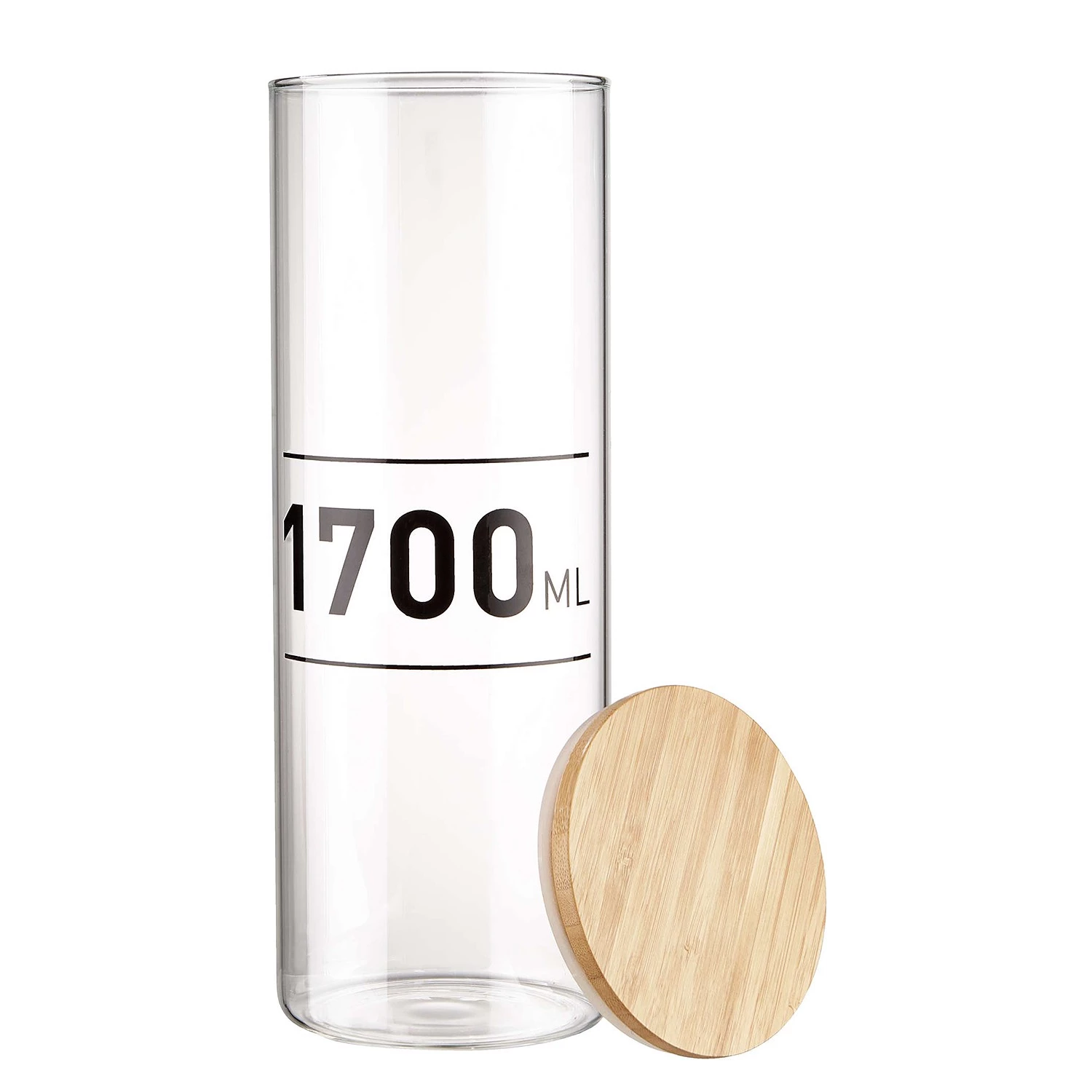 Butlers Pots WOODLOCK II - Verre borosilicate / Bambou - Transparent 4 Butlers Pots WOODLOCK II - Verre borosilicate / Bambou - Transparent – Image 2