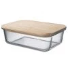 Butlers Lunchbox NATURALS - Verre borosilicate / Bambou - Transparent / Naturel - Capacité : 1.5 L