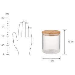 Butlers Pots WOODLOCK (lot de 4) - Verre borosilicate / Bambou - Transparent - Hauteur : 13 cm 11 Butlers Pots WOODLOCK (lot de 4) - Verre borosilicate / Bambou - Transparent - Hauteur : 13 cm -Poêles Soldes 1000338721 220721 500 SKETCH DETAILS P000000001000338721 sketch