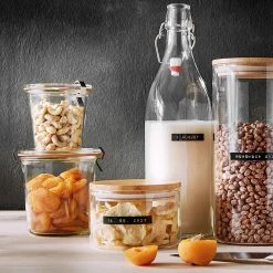 Butlers Pots WOODLOCK II (lot de 4) - Verre borosilicate / Bambou - Transparent -Poêles Soldes 1000338724 220721 021 MOOD DETAILS P000000001000338724 mood