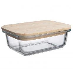 Butlers Lunchbox NATURALS (4 éléments) - Bambou / Silicone / Verre borosilicate - Transparent / Naturel -Poêles Soldes 1000338725 220721 060 DETAILS P000000001000338725