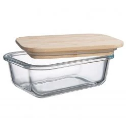 Butlers Lunchbox NATURALS (4 éléments) - Bambou / Silicone / Verre borosilicate - Transparent / Naturel -Poêles Soldes 1000338725 220721 065 DETAILS P000000001000338725