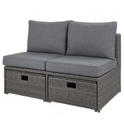 Butlers Canapé de jardin BLOCK PARTY - Aluminium / Polyester - Gris foncé