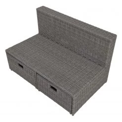 Butlers Canapé de jardin BLOCK PARTY - Aluminium / Polyester - Gris foncé -Poêles Soldes 1000341358 220317 036 DETAILS P000000001000341358