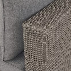 Butlers Canapé de jardin BLOCK PARTY - Aluminium / Polyester - Gris foncé -Poêles Soldes 1000341358 220317 039 DETAILS P000000001000341358