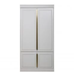 Ridgevalley Armoire à vêtements Scudo - Pin massif - Pin blanc