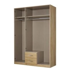 Rauch Blue Armoire à vêtements Point - 3 portes Imitation chêne de Sonoma / Blanc alpin -Poêles Soldes kombikleiderschrank calma 3 tuerig eiche sonoma dekor alpinweiss 496045