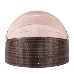 Merxx Salon de jardin modulable Riva - Polyrotin / Textile marron Taupe -Poêles Soldes relaxinsel riva polyrattan textil braun taupe 1770682